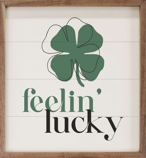 Feelin Lucky Clover White